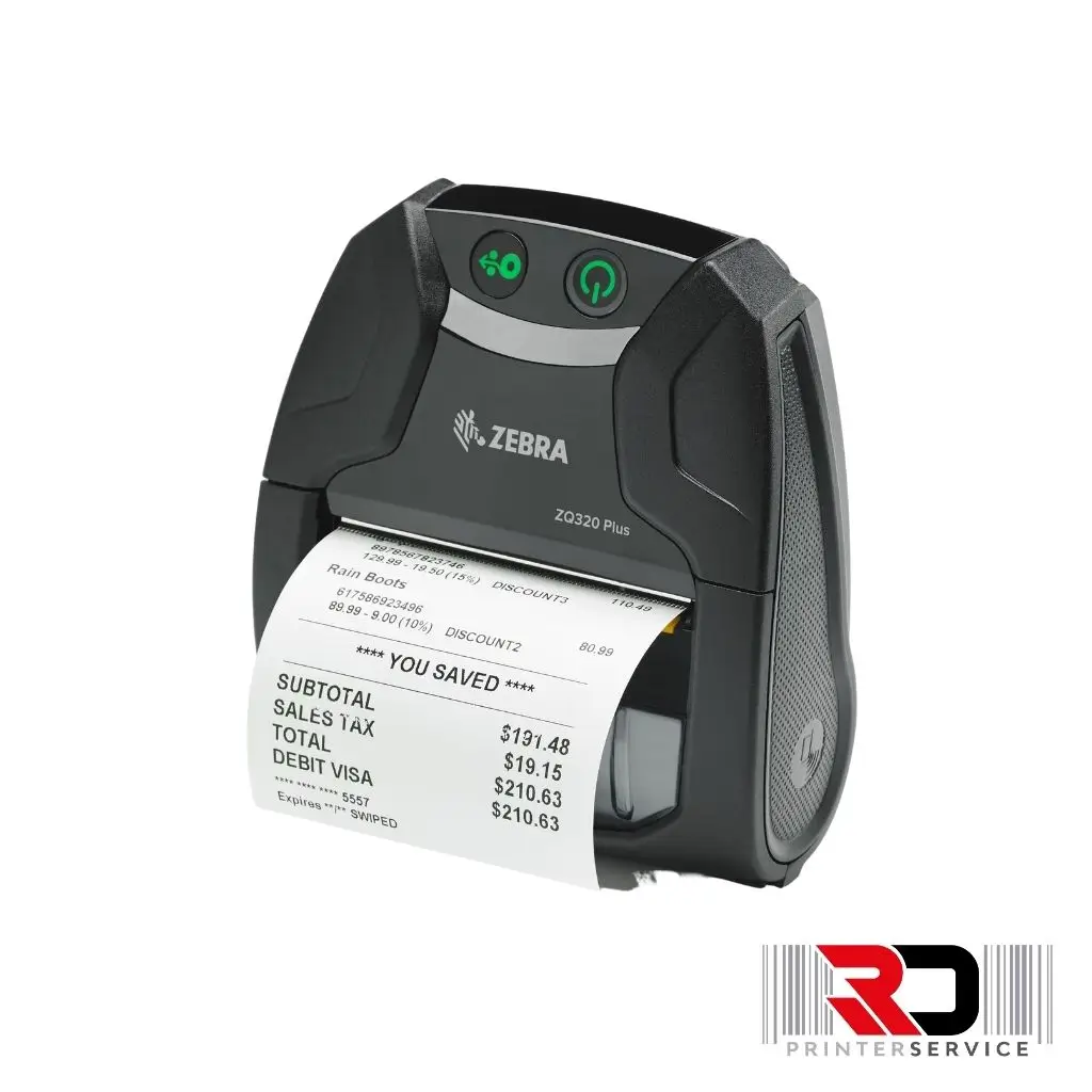 Impresora portátil Zebra ZQ320 Plus Impresora portátil Zebra ZQ320 Plus